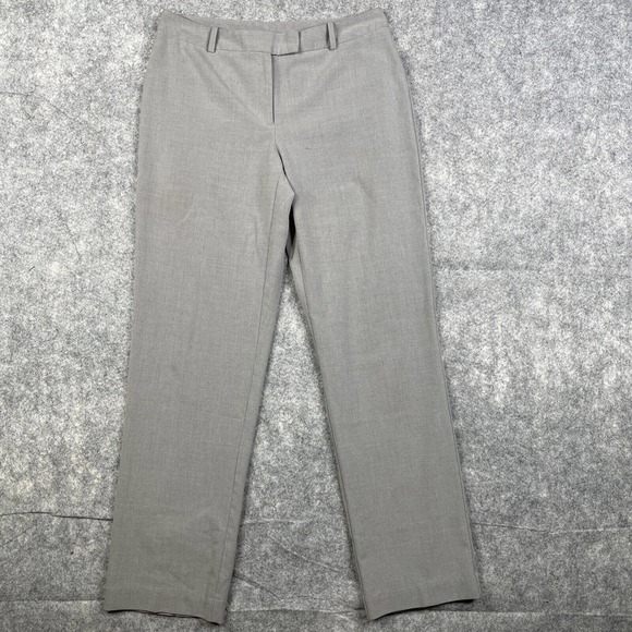 Worthington Pants Women's 8 Gray Modern Relaxed Fit Trouser Leg Dress Work Pants - Picture 1 of 11